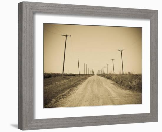 USA, Texas, Route 66, Abandoned Town of Jericho-Alan Copson-Framed Photographic Print