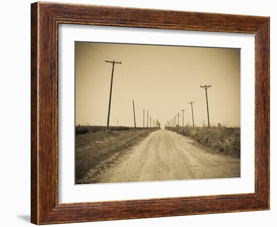 USA, Texas, Route 66, Abandoned Town of Jericho-Alan Copson-Framed Photographic Print