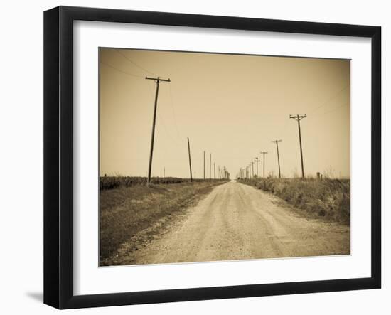 USA, Texas, Route 66, Abandoned Town of Jericho-Alan Copson-Framed Photographic Print