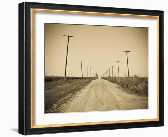 USA, Texas, Route 66, Abandoned Town of Jericho-Alan Copson-Framed Photographic Print