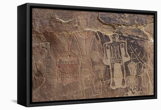 Usa Three Kings Petroglyph, Dinosaur National Monument-Judith Zimmerman-Framed Premier Image Canvas