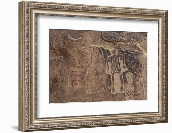 Usa Three Kings Petroglyph, Dinosaur National Monument-Judith Zimmerman-Framed Photographic Print