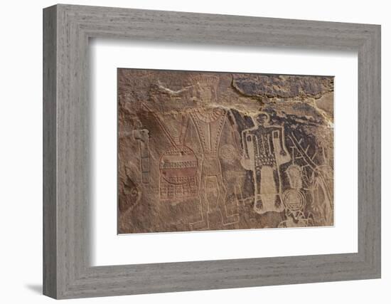 Usa Three Kings Petroglyph, Dinosaur National Monument-Judith Zimmerman-Framed Photographic Print