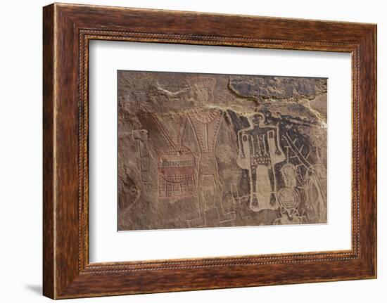 Usa Three Kings Petroglyph, Dinosaur National Monument-Judith Zimmerman-Framed Photographic Print