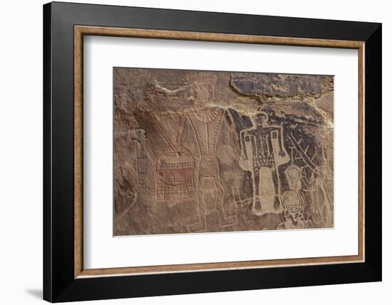 Usa Three Kings Petroglyph, Dinosaur National Monument-Judith Zimmerman-Framed Photographic Print