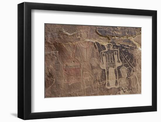 Usa Three Kings Petroglyph, Dinosaur National Monument-Judith Zimmerman-Framed Photographic Print