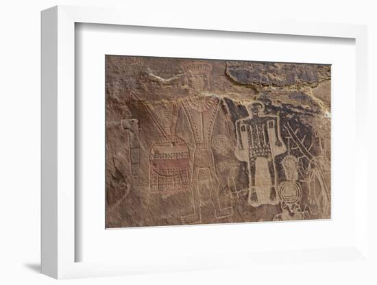 Usa Three Kings Petroglyph, Dinosaur National Monument-Judith Zimmerman-Framed Photographic Print