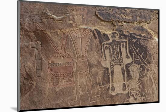 Usa Three Kings Petroglyph, Dinosaur National Monument-Judith Zimmerman-Mounted Photographic Print