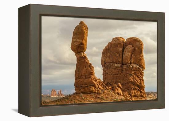 USA, Utah, Arches National Park. Close-up of Balanced Rock-Cathy & Gordon Illg-Framed Premier Image Canvas