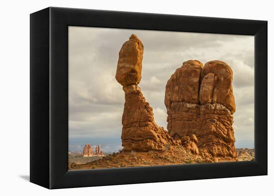 USA, Utah, Arches National Park. Close-up of Balanced Rock-Cathy & Gordon Illg-Framed Premier Image Canvas