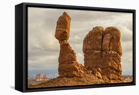 USA, Utah, Arches National Park. Close-up of Balanced Rock-Cathy & Gordon Illg-Framed Premier Image Canvas