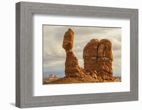 USA, Utah, Arches National Park. Close-up of Balanced Rock-Cathy & Gordon Illg-Framed Photographic Print