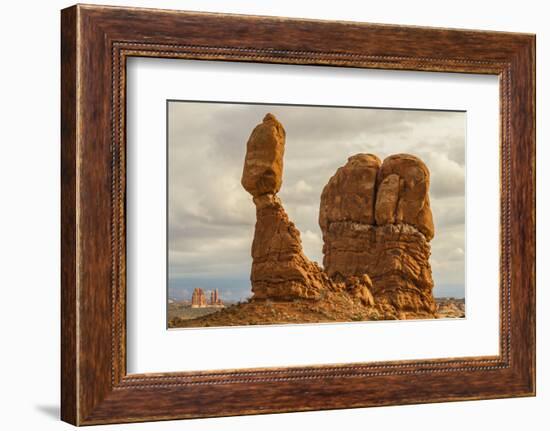 USA, Utah, Arches National Park. Close-up of Balanced Rock-Cathy & Gordon Illg-Framed Photographic Print