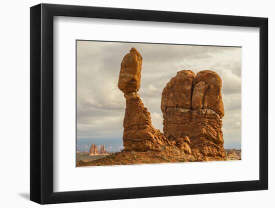 USA, Utah, Arches National Park. Close-up of Balanced Rock-Cathy & Gordon Illg-Framed Photographic Print