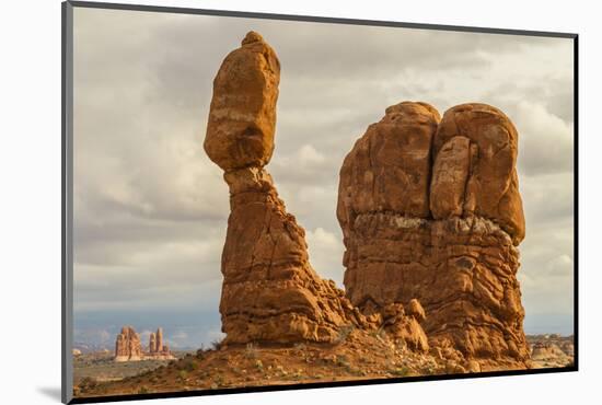 USA, Utah, Arches National Park. Close-up of Balanced Rock-Cathy & Gordon Illg-Mounted Photographic Print