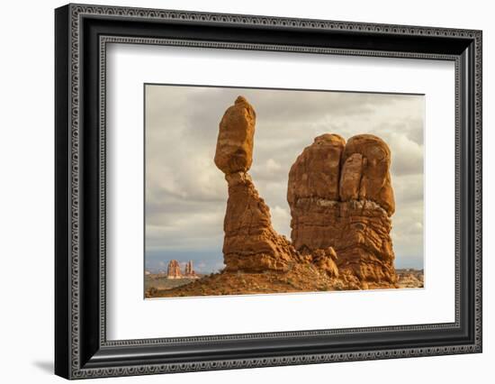 USA, Utah, Arches National Park. Close-up of Balanced Rock-Cathy & Gordon Illg-Framed Photographic Print