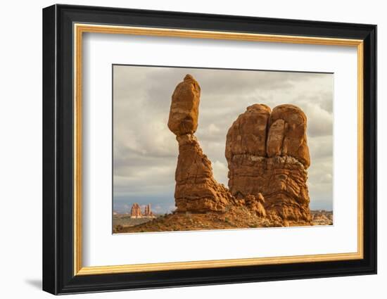 USA, Utah, Arches National Park. Close-up of Balanced Rock-Cathy & Gordon Illg-Framed Photographic Print