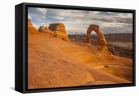 USA, Utah, Arches National Park. Delicate Arch at Sunset-Cathy & Gordon Illg-Framed Premier Image Canvas