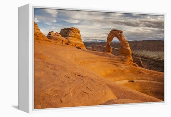 USA, Utah, Arches National Park. Delicate Arch at Sunset-Cathy & Gordon Illg-Framed Premier Image Canvas