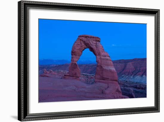 USA, Utah, Arches National Park, Delicate Arch, Dusk-Catharina Lux-Framed Photographic Print