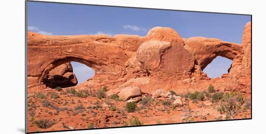 USA, Utah, Arches National Park, North and South Window-Catharina Lux-Mounted Photographic Print