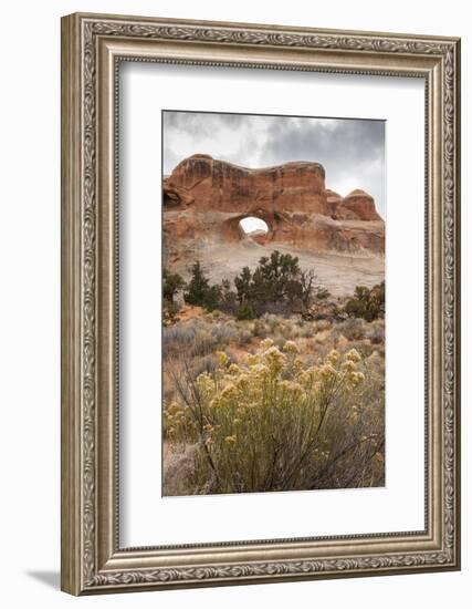 USA, Utah, Arches National Park. Scenic of Tunnel Arch-Cathy & Gordon Illg-Framed Photographic Print