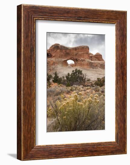 USA, Utah, Arches National Park. Scenic of Tunnel Arch-Cathy & Gordon Illg-Framed Photographic Print