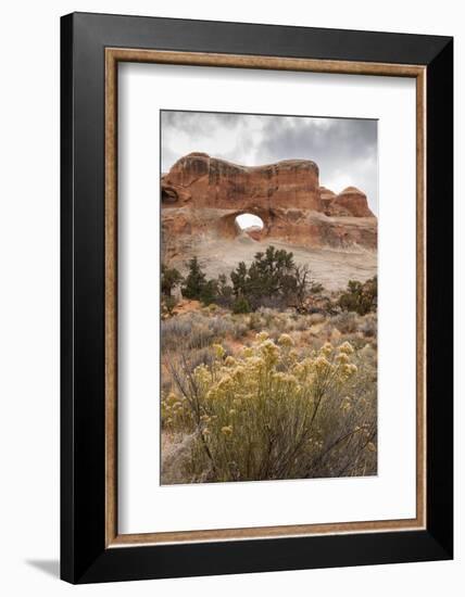 USA, Utah, Arches National Park. Scenic of Tunnel Arch-Cathy & Gordon Illg-Framed Photographic Print