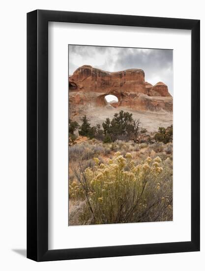 USA, Utah, Arches National Park. Scenic of Tunnel Arch-Cathy & Gordon Illg-Framed Photographic Print