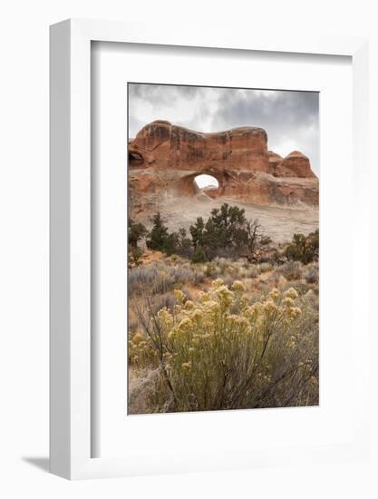 USA, Utah, Arches National Park. Scenic of Tunnel Arch-Cathy & Gordon Illg-Framed Photographic Print