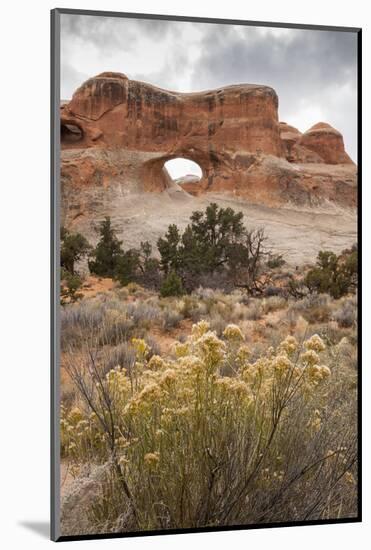 USA, Utah, Arches National Park. Scenic of Tunnel Arch-Cathy & Gordon Illg-Mounted Photographic Print