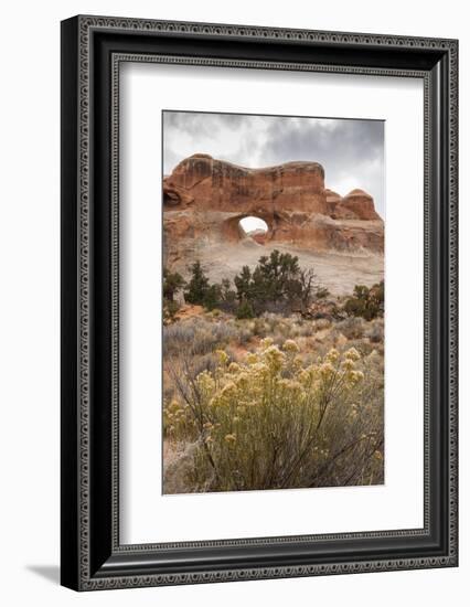 USA, Utah, Arches National Park. Scenic of Tunnel Arch-Cathy & Gordon Illg-Framed Photographic Print