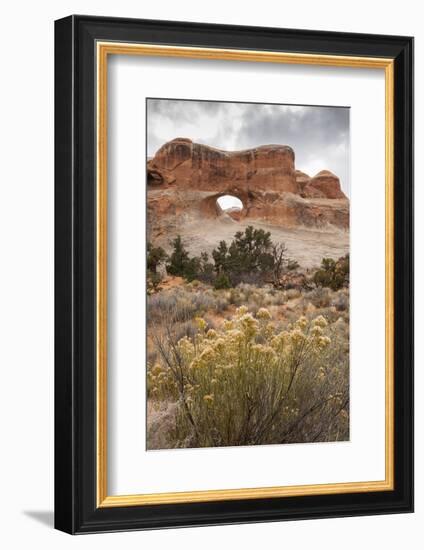 USA, Utah, Arches National Park. Scenic of Tunnel Arch-Cathy & Gordon Illg-Framed Photographic Print