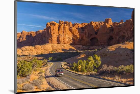 Usa, Utah, Arches National Park, the Windows Road-Alan Copson-Mounted Photographic Print