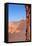 USA, Utah, Arches National Park, Trail, Hiker-Catharina Lux-Framed Premier Image Canvas