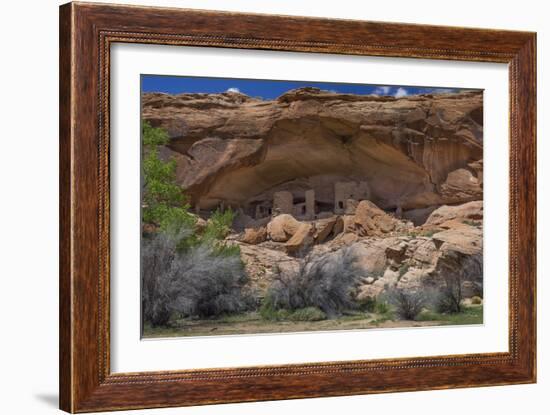 USA, Utah, Bluff. River House Ruin Near the San Juan River on Cedar Mesa-Charles Crust-Framed Photographic Print