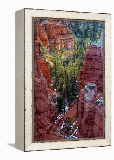 USA, Utah, Bryce Canyon National Park. Close-up of Hoodoos-Jay O'brien-Framed Premier Image Canvas