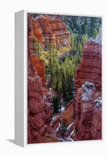 USA, Utah, Bryce Canyon National Park. Close-up of Hoodoos-Jay O'brien-Framed Premier Image Canvas