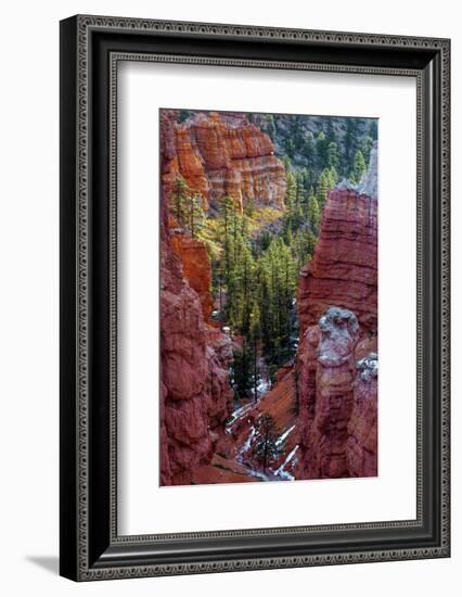 USA, Utah, Bryce Canyon National Park. Close-up of Hoodoos-Jay O'brien-Framed Photographic Print