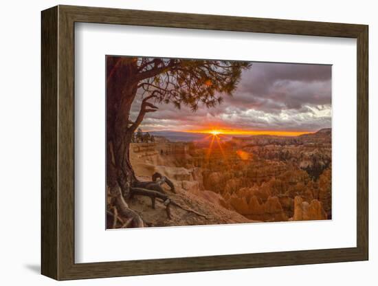 USA, Utah, Bryce Canyon National Park. Sunrise on canyon.-Jaynes Gallery-Framed Photographic Print