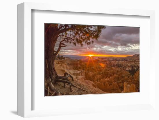 USA, Utah, Bryce Canyon National Park. Sunrise on canyon.-Jaynes Gallery-Framed Photographic Print