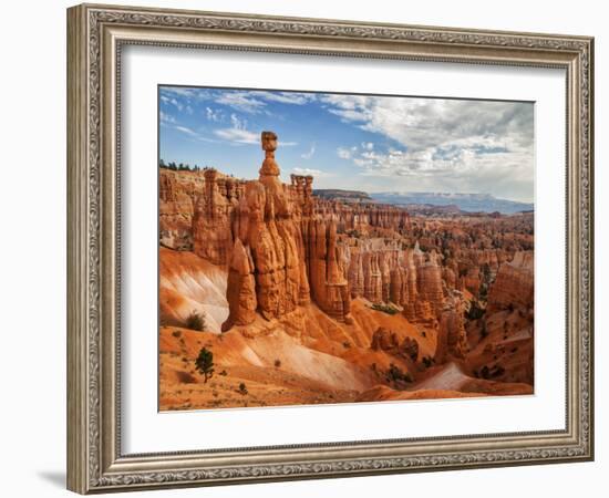 USA, Utah, Bryce Canyon National Park. Thor's Hammer Rises Above Other Hoodoos-Ann Collins-Framed Photographic Print