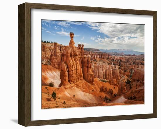 USA, Utah, Bryce Canyon National Park. Thor's Hammer Rises Above Other Hoodoos-Ann Collins-Framed Photographic Print