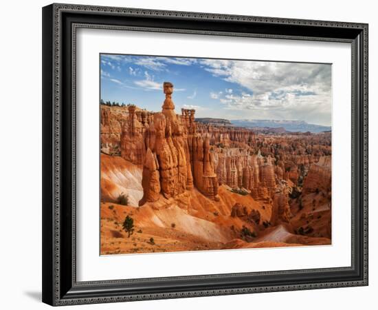 USA, Utah, Bryce Canyon National Park. Thor's Hammer Rises Above Other Hoodoos-Ann Collins-Framed Photographic Print