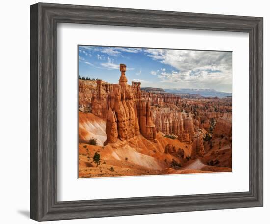 USA, Utah, Bryce Canyon National Park. Thor's Hammer Rises Above Other Hoodoos-Ann Collins-Framed Photographic Print