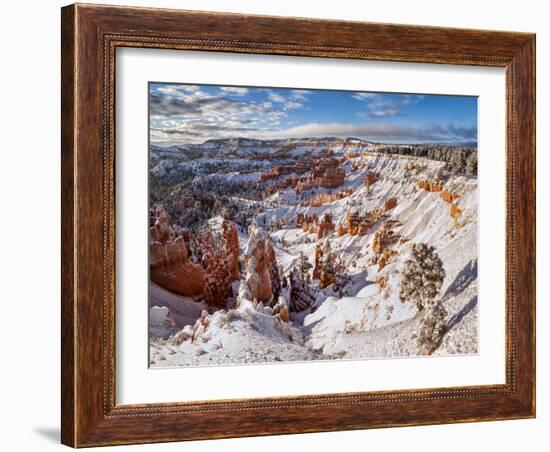 USA, Utah, Bryce Canyon National Park, Winter Morning in the Bryce Canyon Amphitheater-Ann Collins-Framed Photographic Print