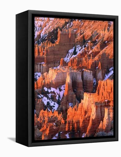 USA, Utah, Bryce Canyon with snow-Theo Allofs-Framed Premier Image Canvas