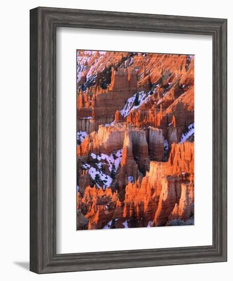 USA, Utah, Bryce Canyon with snow-Theo Allofs-Framed Photographic Print