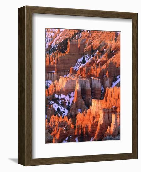 USA, Utah, Bryce Canyon with snow-Theo Allofs-Framed Photographic Print