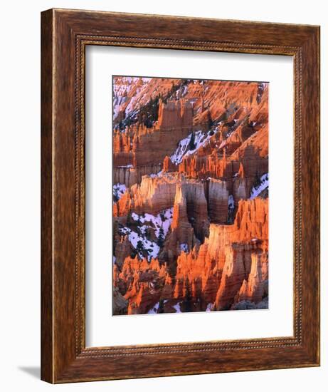 USA, Utah, Bryce Canyon with snow-Theo Allofs-Framed Photographic Print